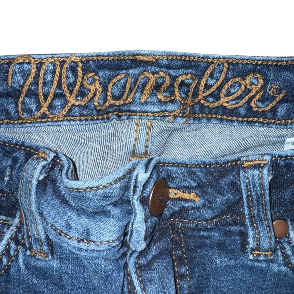 Wrangler Women’s Bell Bottom Jeans Boho Western Denim 28x32 Retro Rare Find! - Picture 5 of 8